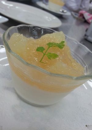 ヨーグルトとグレープフルーツの夏色ゼリー-レシピのメイン写真