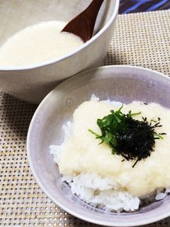 5分で簡単!つるっととろろご飯♬-レシピのメイン写真