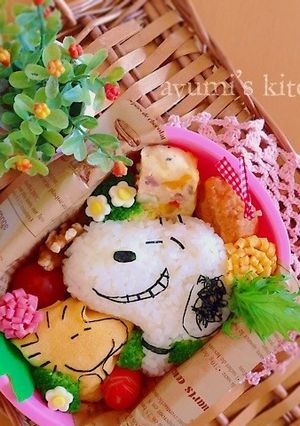 スヌーピーの簡単弁当☆-レシピのメイン写真