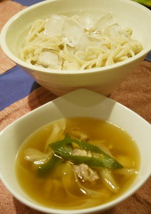 冬は熱盛りで☆鶏南蛮つけ麺-レシピのメイン写真