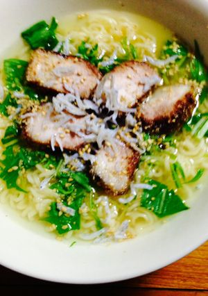 水菜と柚子胡椒でアッサリ塩ラーメン-レシピのメイン写真