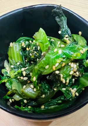 おかずになる🥬サニーレタスの貝出汁ナムル-レシピのメイン写真