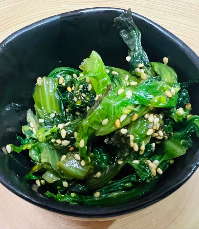おかずになる🥬サニーレタスの貝出汁ナムル-レシピのメイン写真