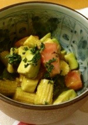 ワサビドレッシングのコロコロサラダ-レシピのメイン写真