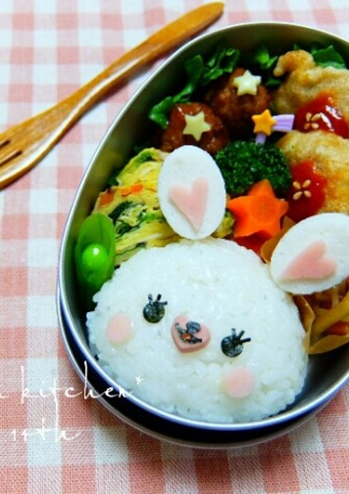 幼稚園 お弁当 キャラ弁♡モフィちゃん-レシピのメイン写真