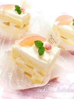 桃のショートケーキ♡-レシピのメイン写真