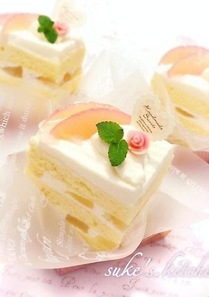 桃のショートケーキ♡-レシピのメイン写真