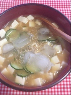 キュウリと豆腐の簡単冷汁-レシピのメイン写真
