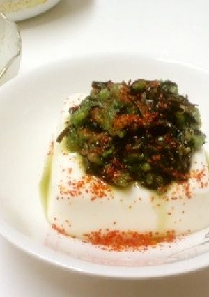 ひんやり胡瓜と昆布の冷奴-レシピのメイン写真
