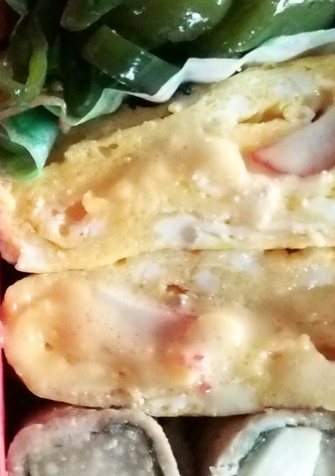 カニかまとチーズの卵焼き-レシピのメイン写真