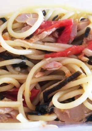 トマトとツナと塩昆布の簡単パスタ-レシピのメイン写真
