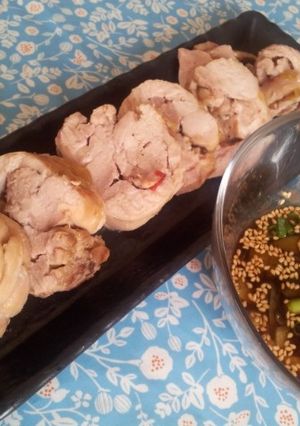 梅ジャムのチキンロール煮-レシピのメイン写真