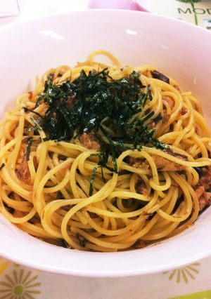 玉ねぎとサバ缶だけ！簡単和風鯖味噌パスタ-レシピのメイン写真