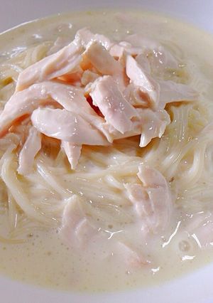 ササミのヨーグルトそうめん-レシピのメイン写真