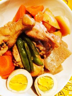 簡単☆圧力鍋で手羽元と野菜の煮物-レシピのメイン写真