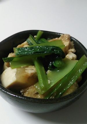 豆腐と小松菜の煮びたし-レシピのメイン写真