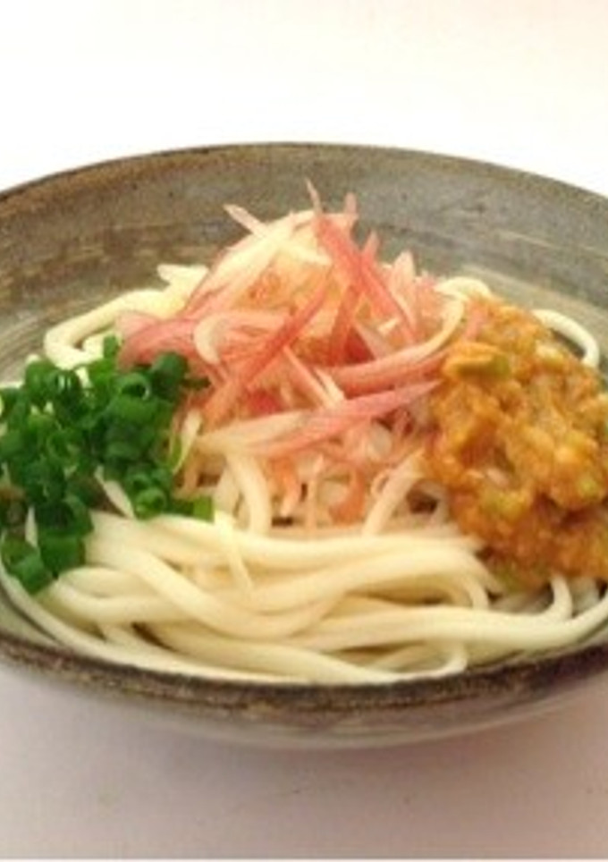 みょうがとねぎ味噌の冷やしうどん-レシピのメイン写真