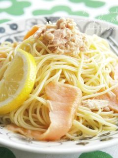 *ツナとサーモンのレモンパスタ*-レシピのメイン写真