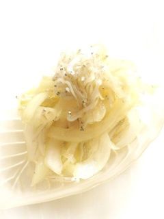 ☺簡単おつまみ♪玉ねぎとしらすの酢の物☺-レシピのメイン写真