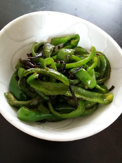 塩昆布で♪ピーマンの簡単副菜-レシピのメイン写真