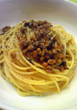 大人の冷たい納豆スパゲッティ♪-レシピのメイン写真