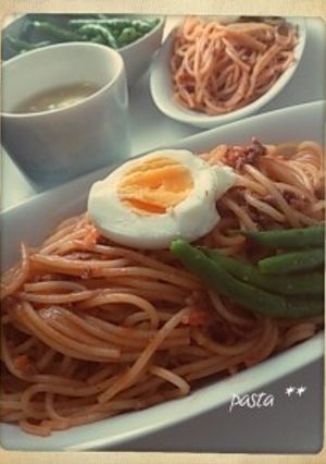 簡単ワンポットトマトパスタ-レシピのメイン写真