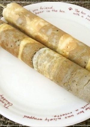 rokyでボーダースティックパンケーキ♪-レシピのメイン写真