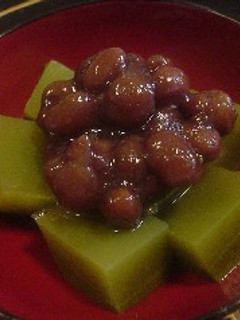 はなびし草の緑茶の寒天-レシピのメイン写真