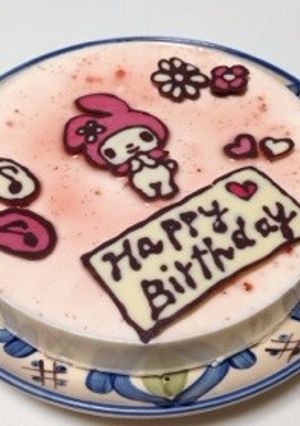 誕生日に❤️ヨーグルトレアチーズケーキ-レシピのメイン写真
