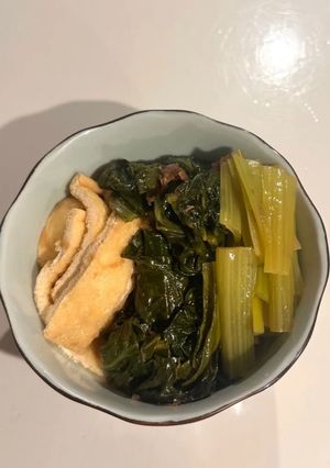 小松菜と油揚げの煮浸し-レシピのメイン写真