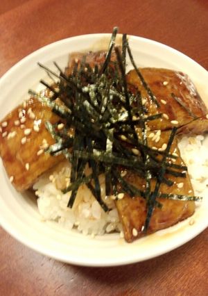 なすの蒲焼き丼-レシピのメイン写真