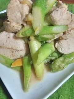 鶏とアスパラの塩レモン炒め-レシピのメイン写真