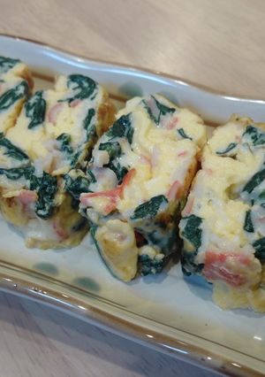 カニカマチーズでとろ～り簡単玉子焼き-レシピのメイン写真