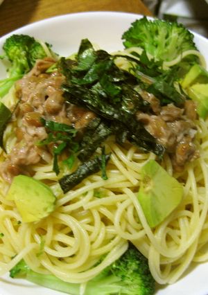 納豆ツナスパ-レシピのメイン写真