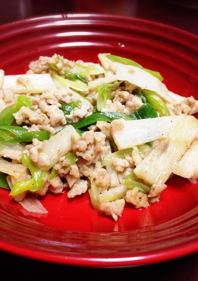 ✳︎鶏挽肉と長芋のオイスター炒め✳︎-レシピのメイン写真