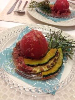 赤玉ねぎドレッシング☆トマト丸ごとサラダ-レシピのメイン写真