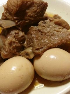 簡単!スペアリブとゆで玉子の煮込み♫-レシピのメイン写真