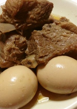簡単！スペアリブとゆで玉子の煮込み♫-レシピのメイン写真