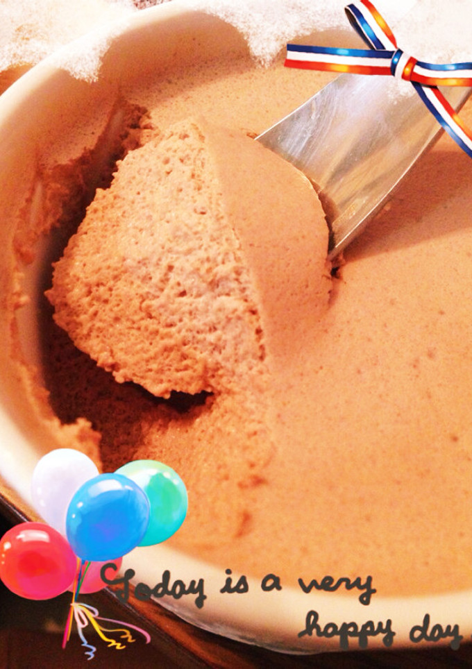 【目分量】簡単・ふわふわチョコムース♡-レシピのメイン写真