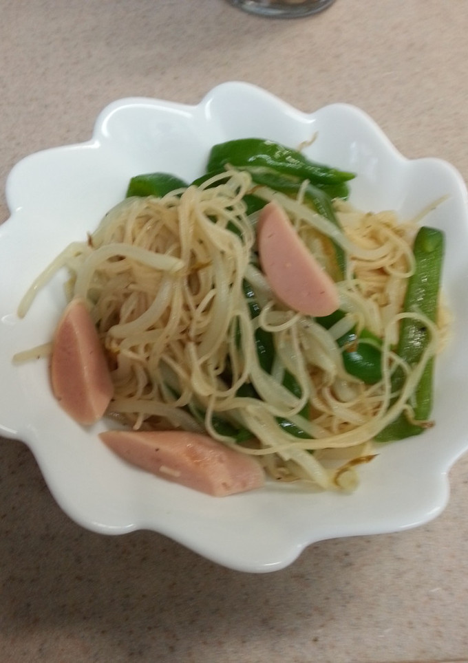 魚ﾆｿともやしのビーフン炒め-レシピのメイン写真