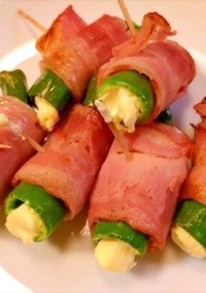 青唐辛子のベーコン巻き-レシピのメイン写真