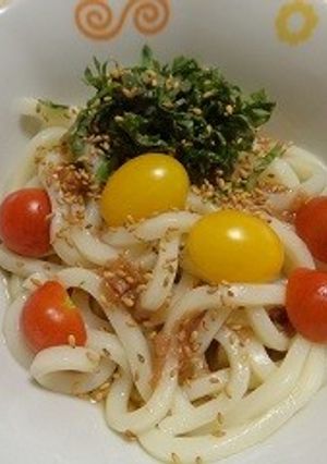 梅しそ胡麻うどん-レシピのメイン写真