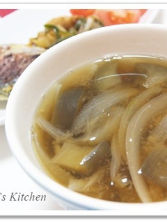 トロトロ茄子の味噌汁-レシピのメイン写真