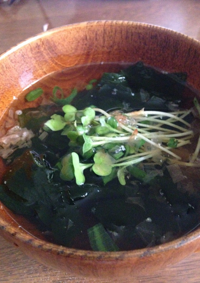 お湯があれば簡単♡わかめのお吸い物-レシピのメイン写真