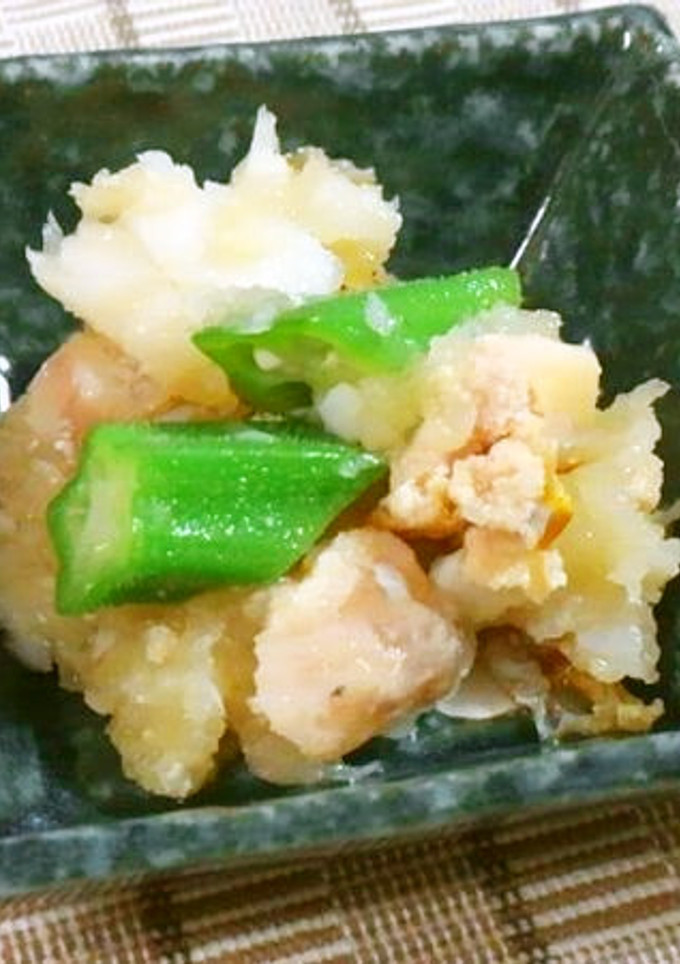 干しカレイとオクラのおろしあえ♪-レシピのメイン写真