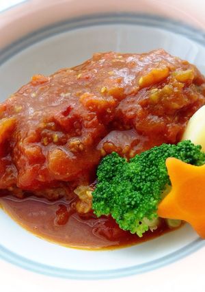 トマト大量消費に旨旨♡煮込みハンバーグ-レシピのメイン写真