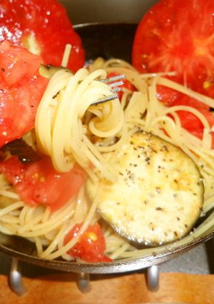 最速のトマトソースの茄子パスタ-レシピのメイン写真