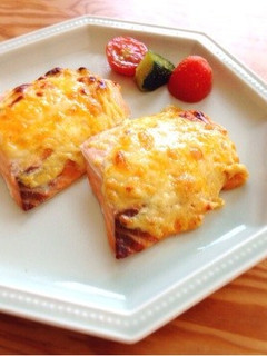 サーモンの味噌マヨチーズ焼き-レシピのメイン写真