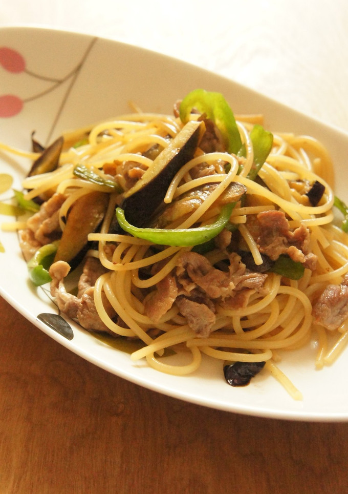豚肉と夏野菜の和風パスタ-レシピのメイン写真