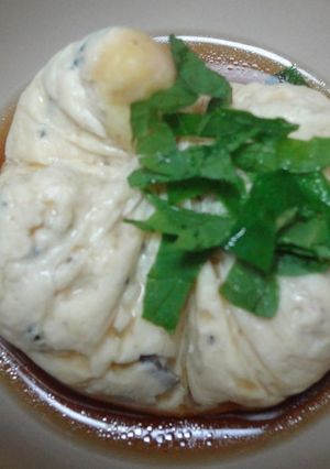 「豆とひじきのサラダ」の茶巾蒸し-レシピのメイン写真